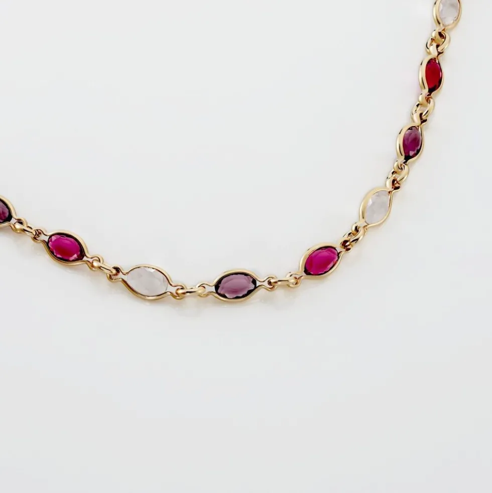 Bracelet Ilvaae Plaqué Or Jaune Pierre De Synthese