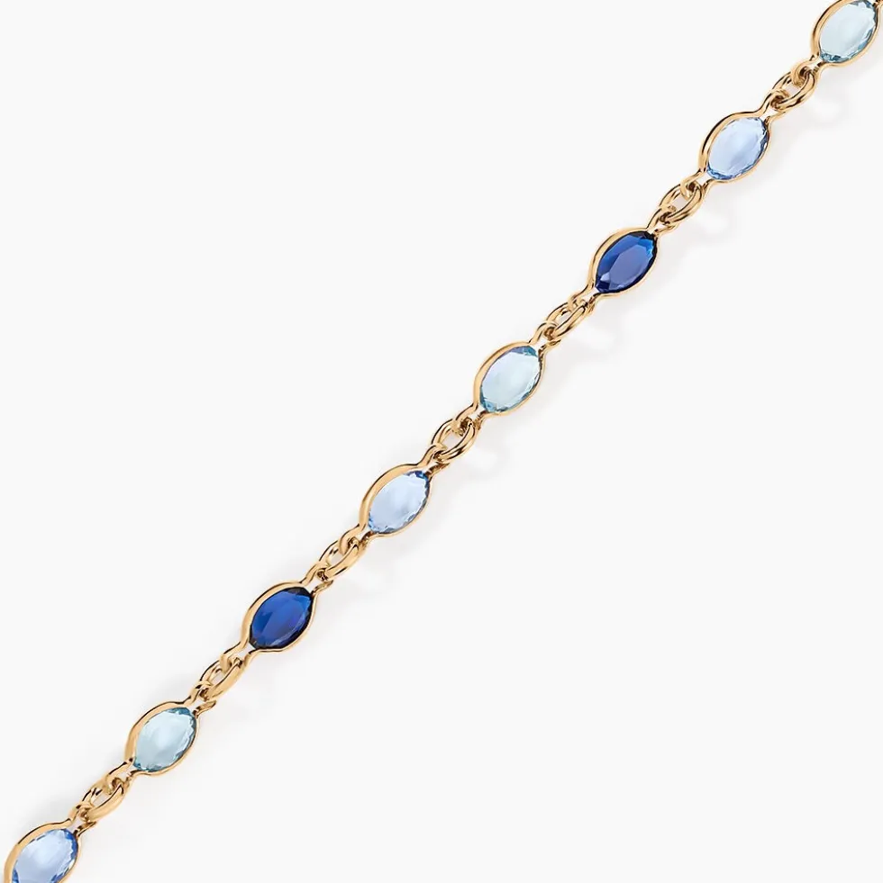 Bracelet Ilvaae Plaqué Or Jaune Pierre De Synthese