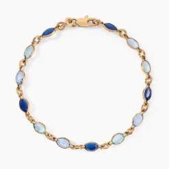 Bracelet Ilvaae Plaqué Or Jaune Pierre De Synthese