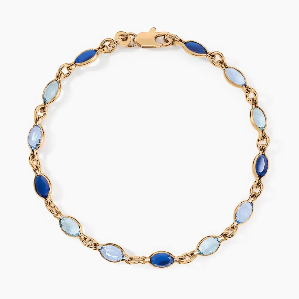 Bracelet Ilvaae Plaqué Or Jaune Pierre De Synthese