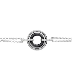 Bracelet Ina Argent Blanc Céramique Et Oxyde De Zirconium