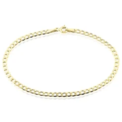 Bracelet Iris Or Jaune Maille Gourmette