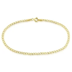 Bracelet Iris Or Jaune Maille Gourmette