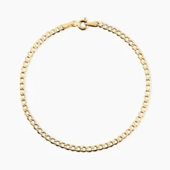 Bracelet Iris Or Jaune Maille Gourmette