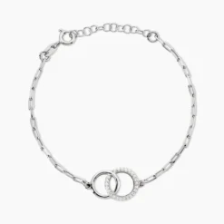 Bracelet Isabel Argent Blanc Oxyde De Zirconium