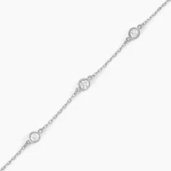 Bracelet Iseline Argent Blanc Oxyde De Zirconium