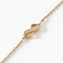 Bracelet Ishaae Plaqué Or Jaune Oxyde De Zirconium