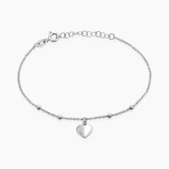 Bracelet Ishane Argent Blanc Oxyde De Zirconium