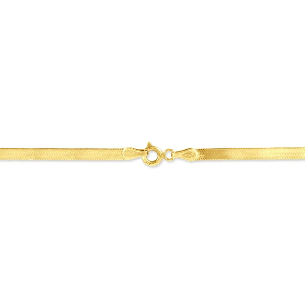 Bracelet Ivria Maille Heringbone Or Jaune