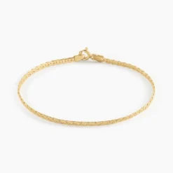 Bracelet Ivy Maille Haricot Or Jaune