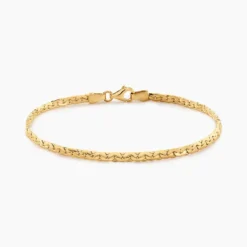 Bracelet Ivy Maille Haricot Or Jaune