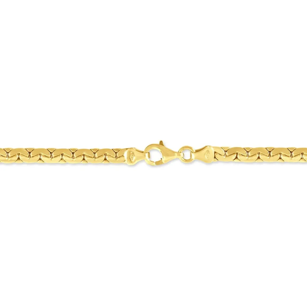 Bracelet Ivy Maille Haricot Or Jaune