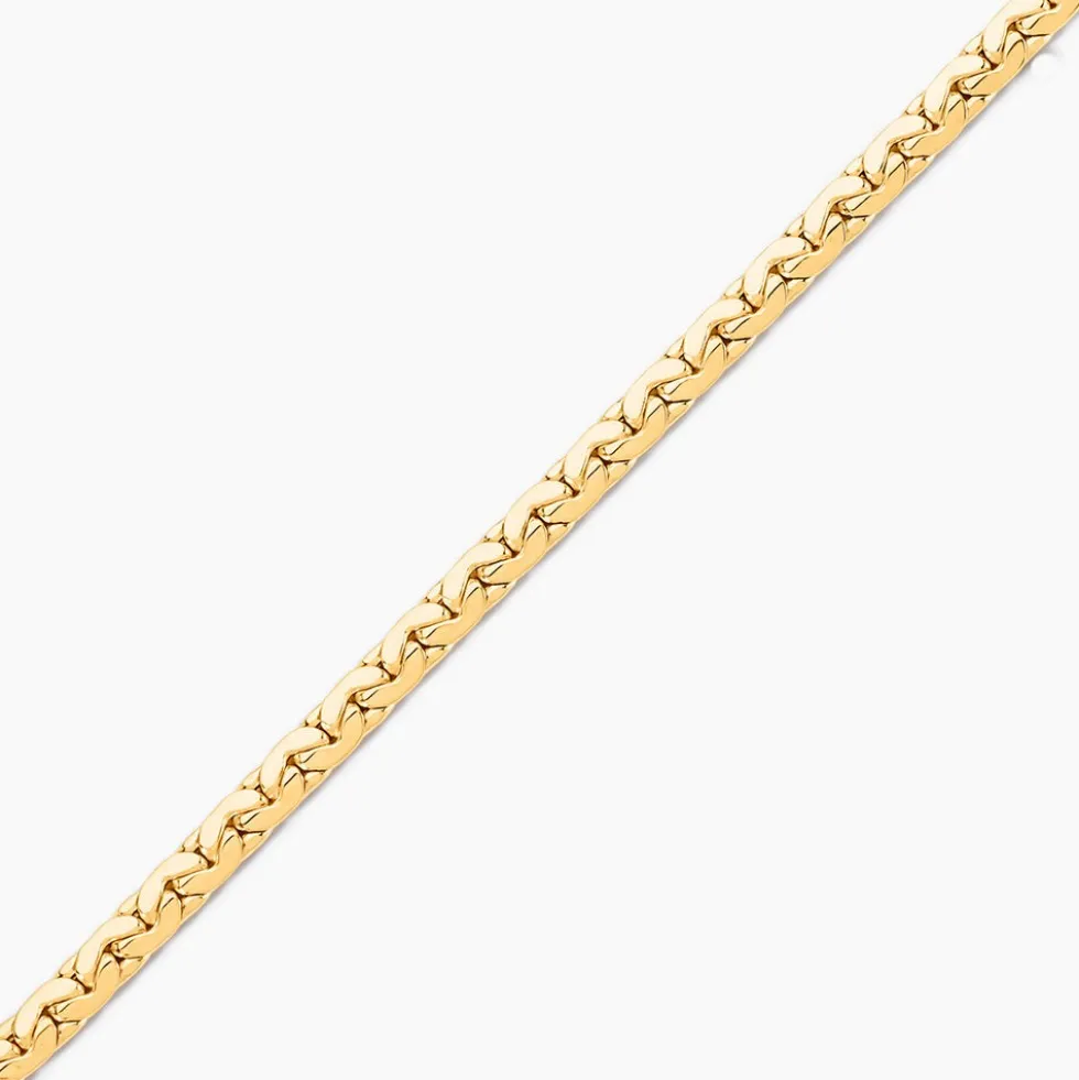 Bracelet Ivy Maille Haricot Or Jaune