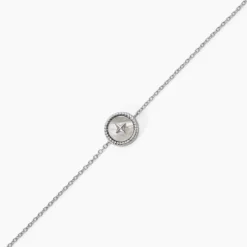 Bracelet Izarra Argent Blanc Nacre