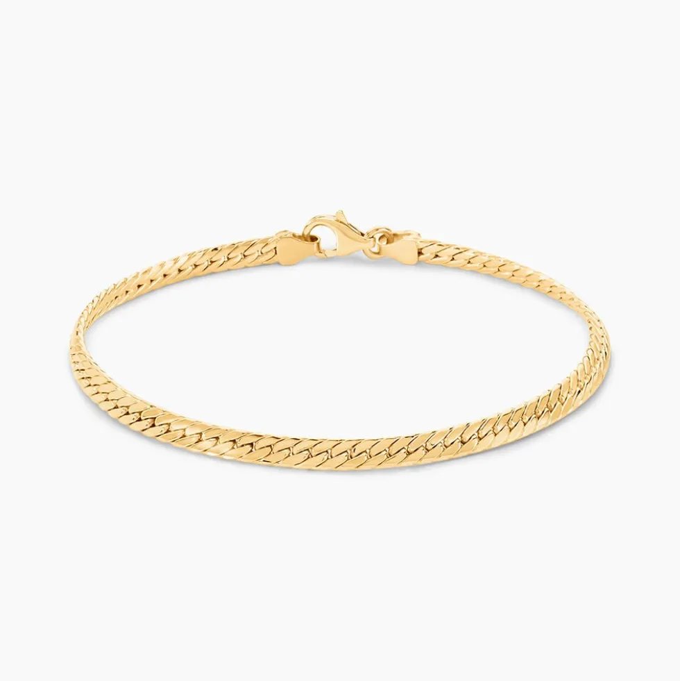 Bracelet Izel Maille Anglaise Or Jaune