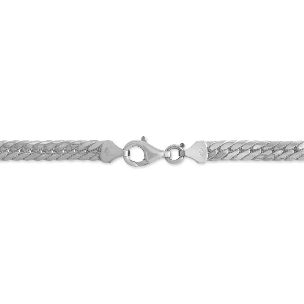 Bracelet Izel Maille Anglaise Or Blanc