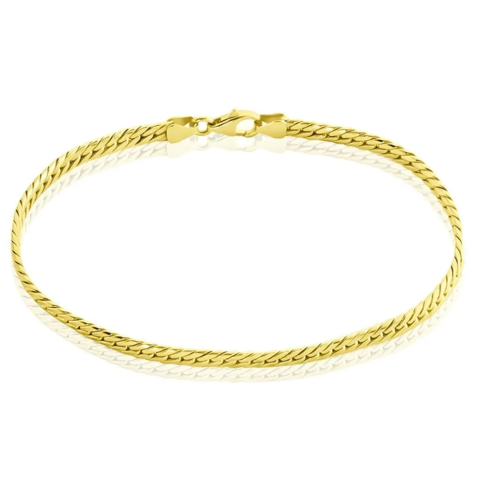 Bracelet Izel Maille Anglaise Or Jaune