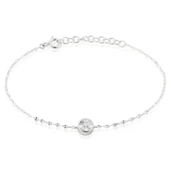 Bracelet Jaclyn Argent Blanc Oxyde De Zirconium