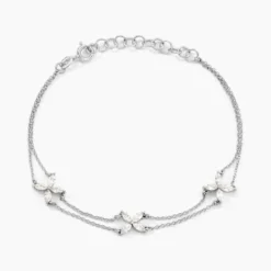 Bracelet Jacquine Argent Blanc Oxyde De Zirconium