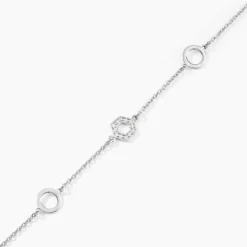 Bracelet Jalila Argent Blanc Oxyde De Zirconium