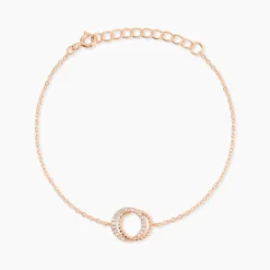 Bracelet Janne Argent Rose Oxyde De Zirconium