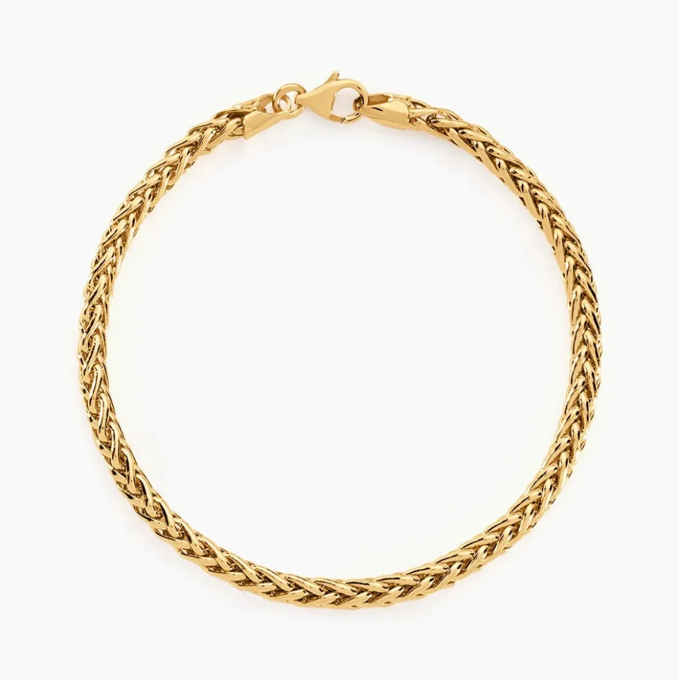 Bracelet Jany Maille Palmier Or Jaune