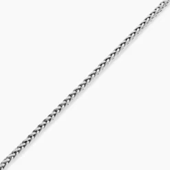 Bracelet Jany Maille Palmier Or Blanc