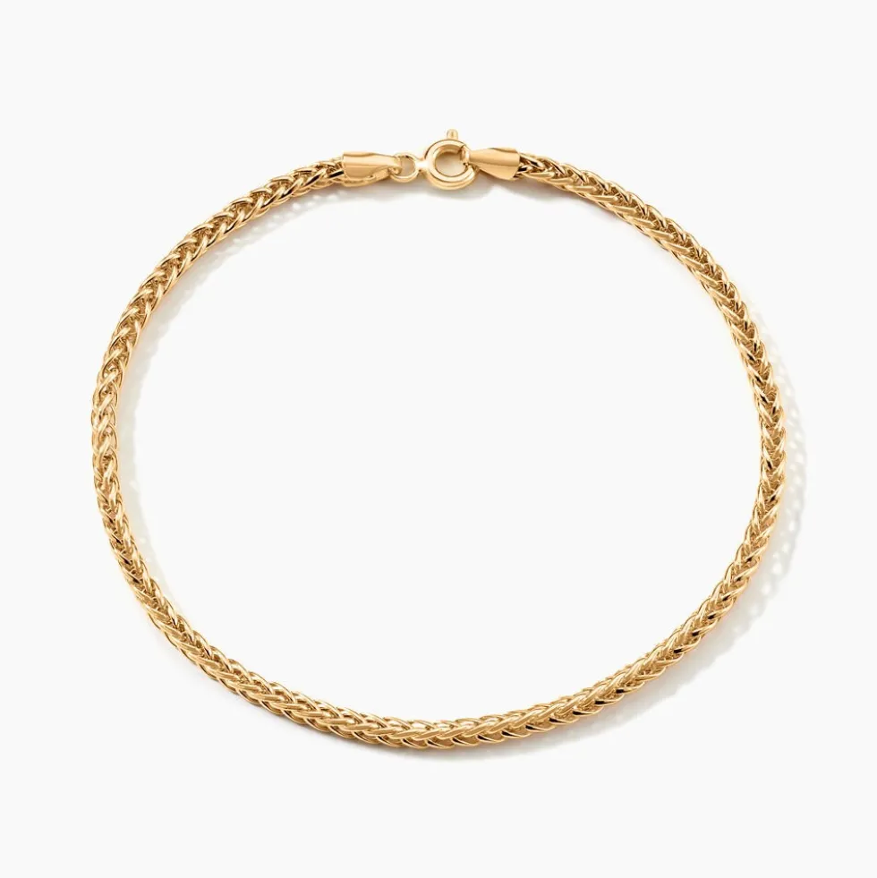 Bracelet Jany Maille Palmier Or Jaune