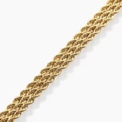 Bracelet Jerry Maille Corde 3 Rangs Or Jaune