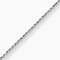 Bracelet Jerry Or Blanc Maille Corde
