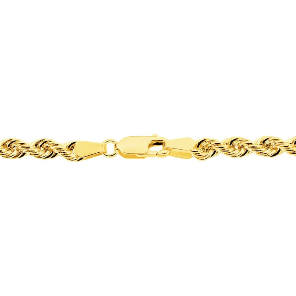 Bracelet Jerry Or Jaune Maille Corde