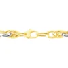 Bracelet Joice Maille Alternée Et Godronne Or Bicolore