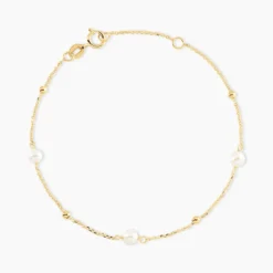 Bracelet Jolana Or Jaune Perle De Culture