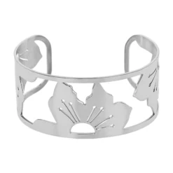 Bracelet Jonc Acier Blanc
