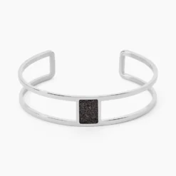 Bracelet Jonc Acier Blanc Maria