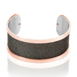 Bracelet Jonc Acier Rose