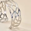 Bracelet Jonc Aelis Acier Blanc