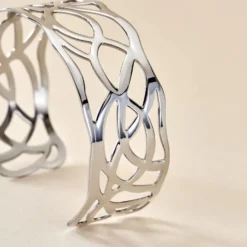Bracelet Jonc Aelis Acier Blanc