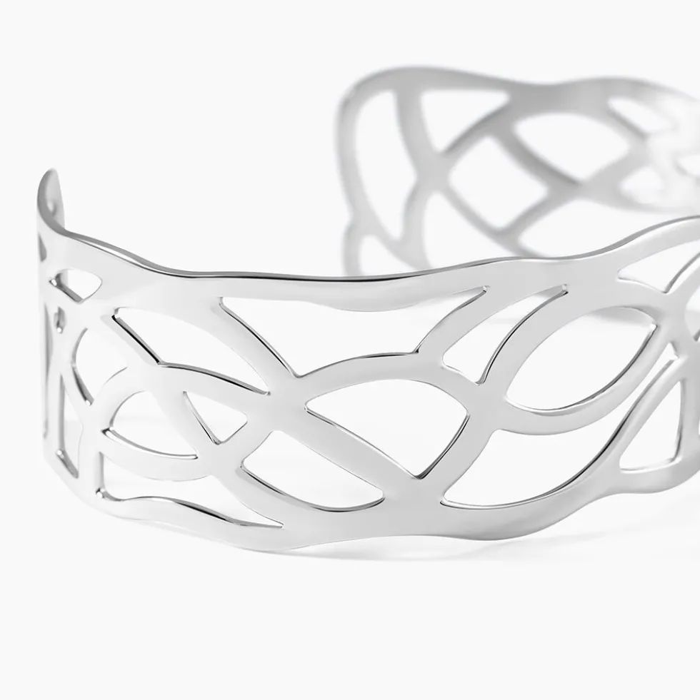 Bracelet Jonc Aelis Acier Blanc