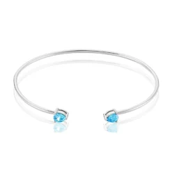 Bracelet Jonc Andriana Argent Blanc Oxyde De Zirconium