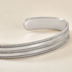 Bracelet Jonc Ayo Argent Blanc