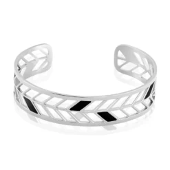 Bracelet Jonc Azat Acier Blanc
