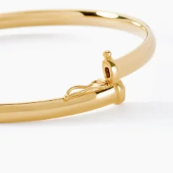 Bracelet Jonc Cynthia Fil Plat Lisse Or Jaune