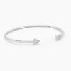 Bracelet Jonc Danae Argent Blanc Oxyde De Zirconium