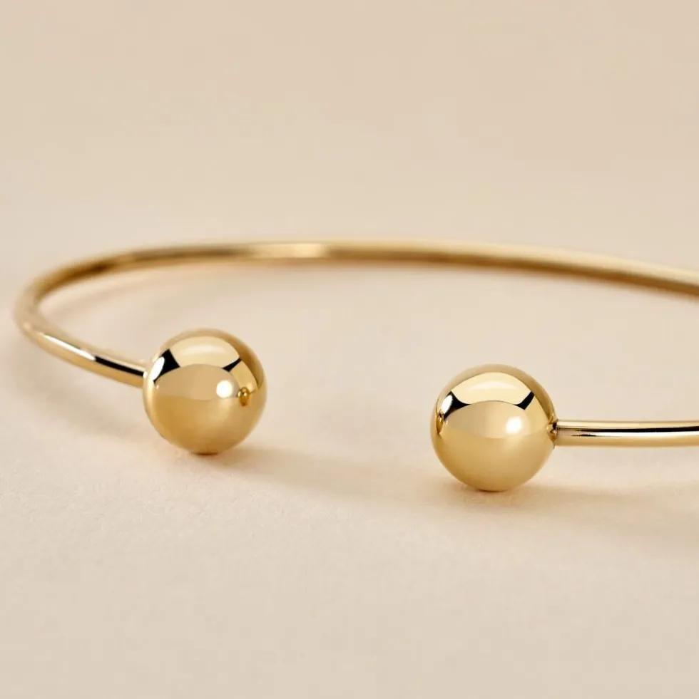 Bracelet Jonc Davina Boules Or Jaune