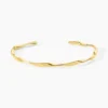 Bracelet Jonc Ecorsia Acier Jaune