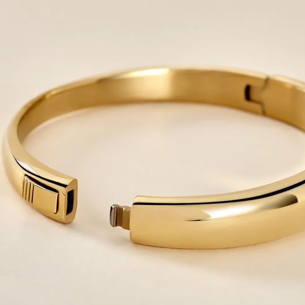 Bracelet Jonc Emiliaan Acier Jaune