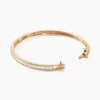 Bracelet Jonc Frieda Plaqué Or Jaune Oxyde De Zirconium