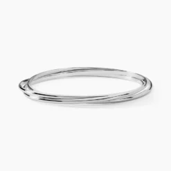 Bracelet Jonc Hugoline Argent Blanc