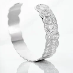 Bracelet Jonc Imagine Florette Acier Blanc